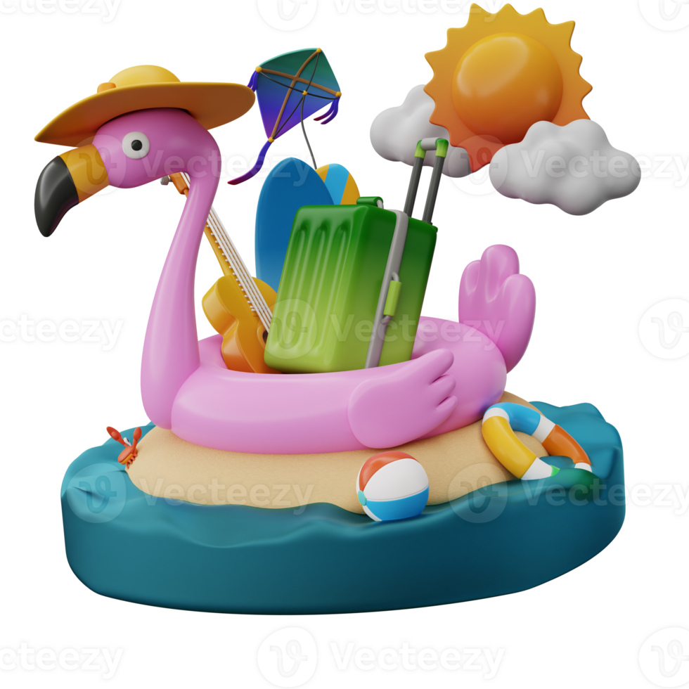 Summertime on the beach png