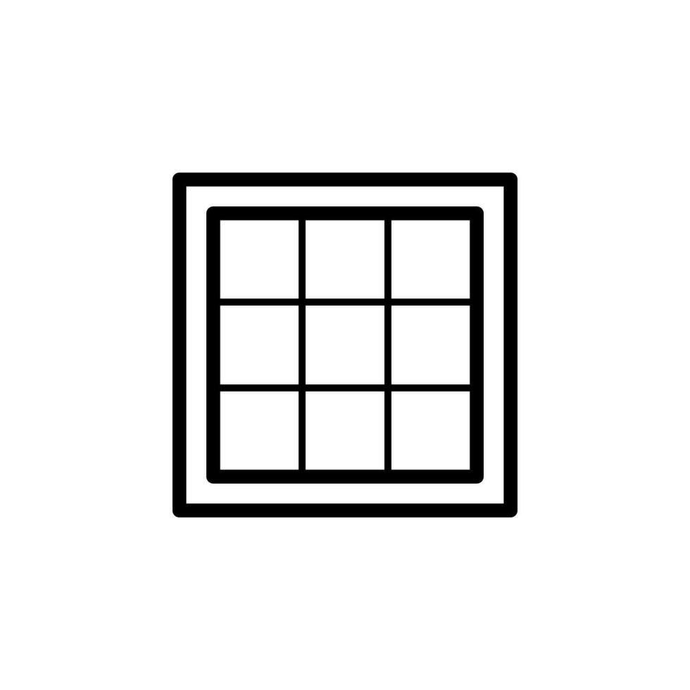 cuadrado ventana vector icono ilustración