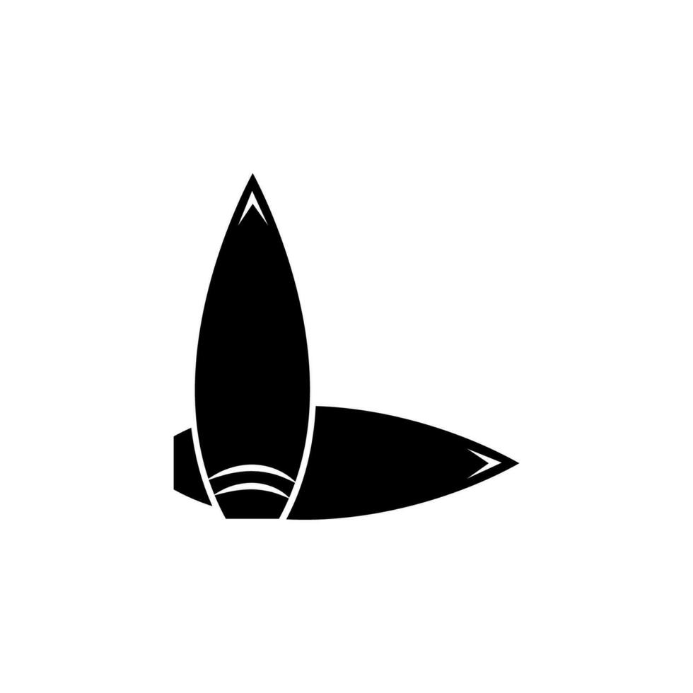 Surfboard vector icon illustration