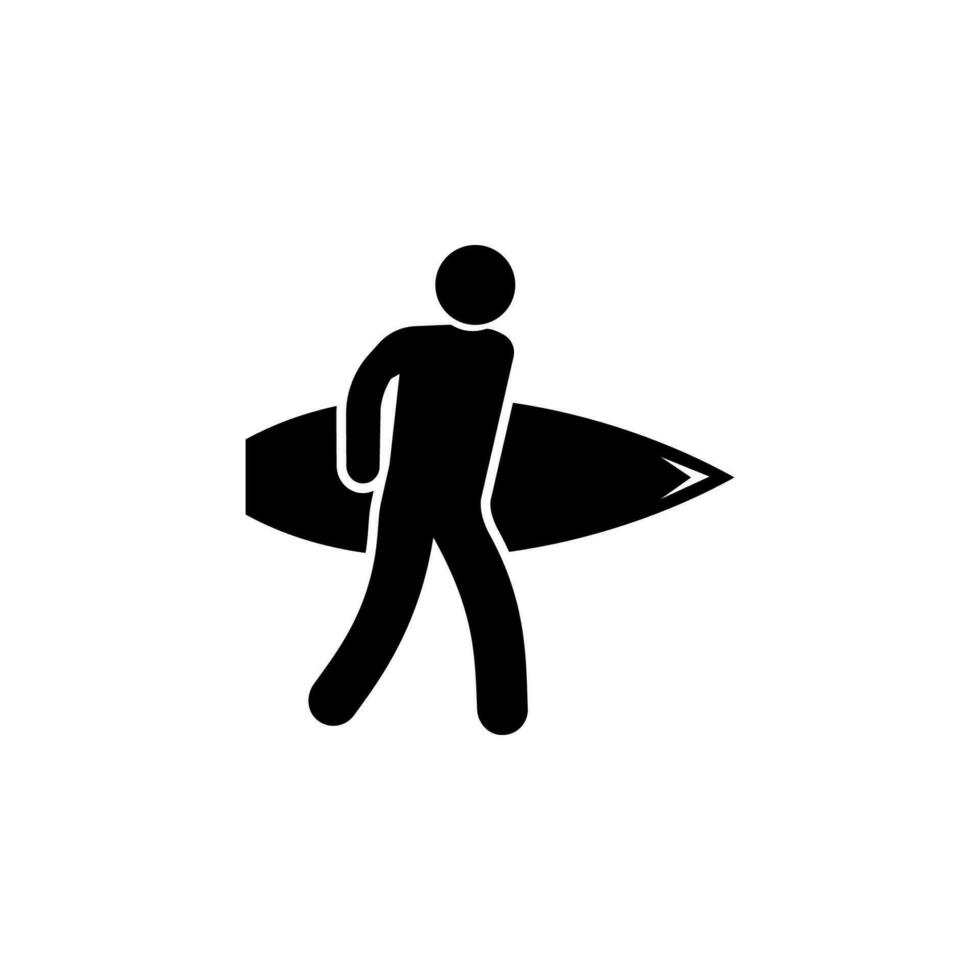 surfer vect vector icon illustration