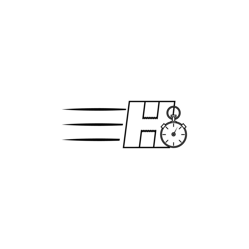Fast Delivery Service line vector icon illustration