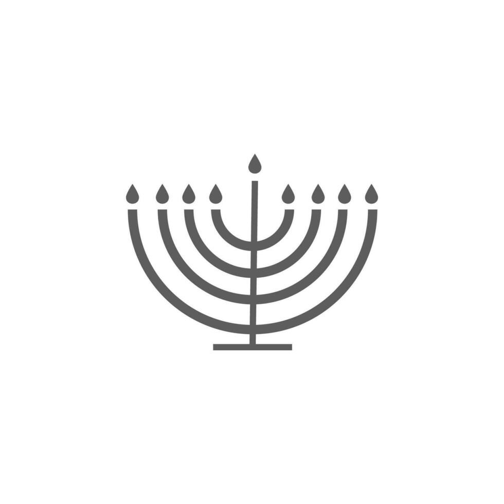 menorah vector icon illustration