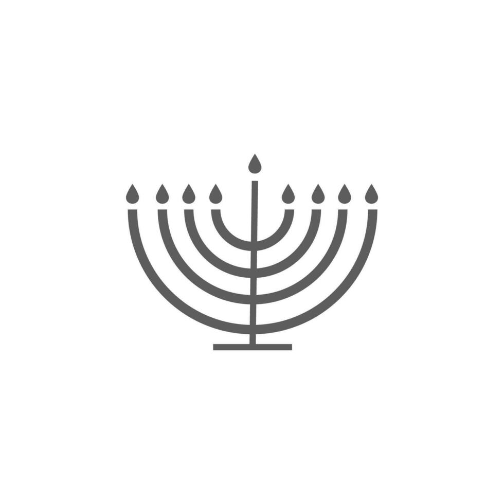 Menorah vector icono ilustración