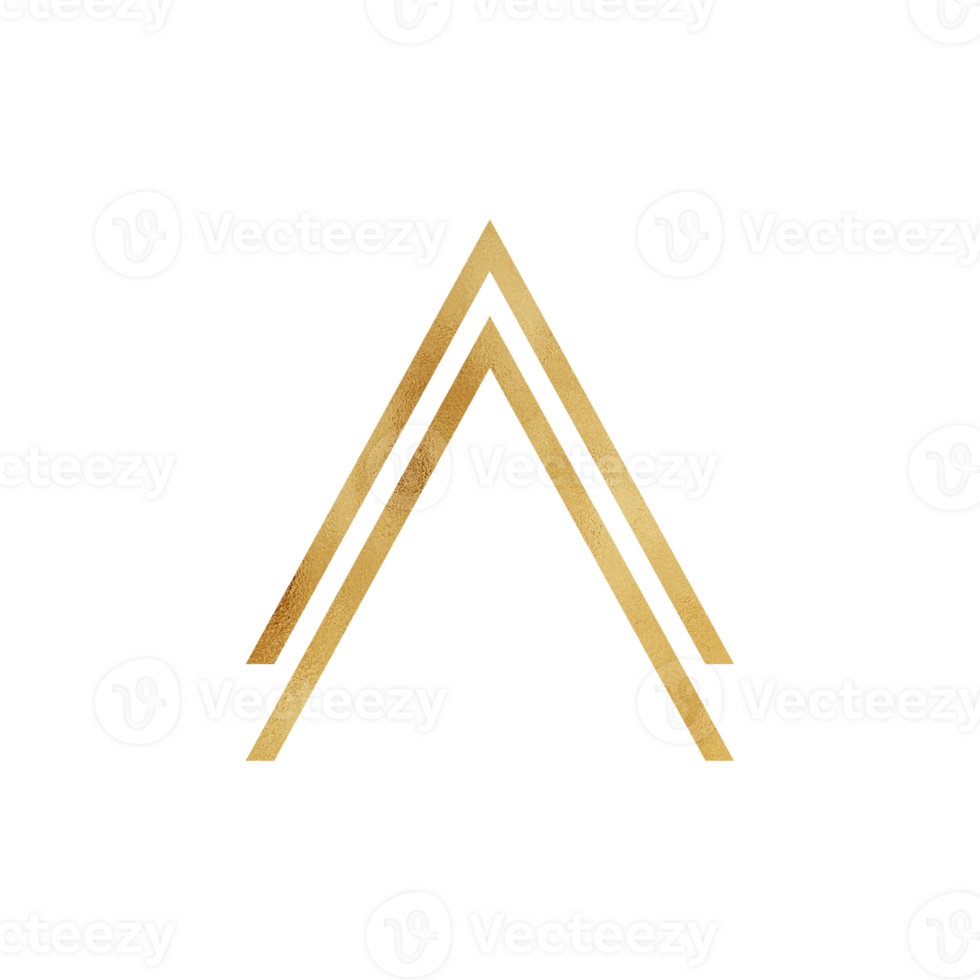 Gold Arrow Up png