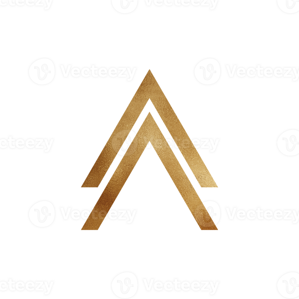 Gold Arrow Up png