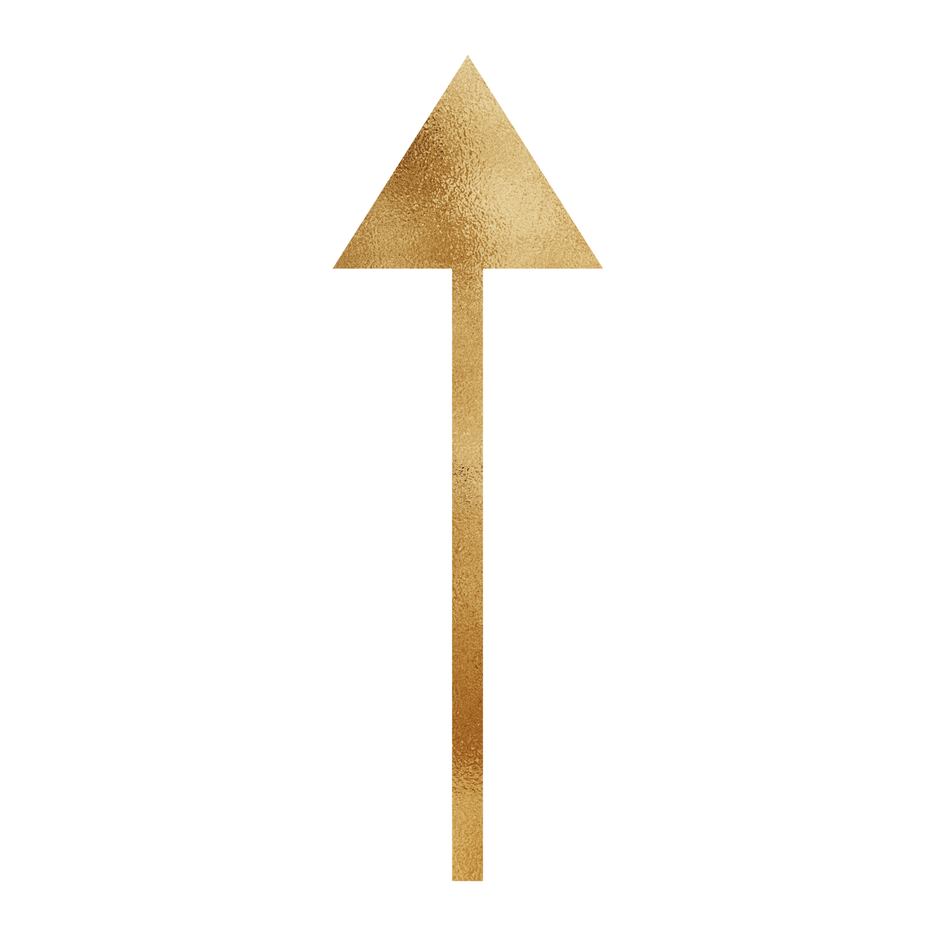 Gold Arrow Up 23250511 PNG