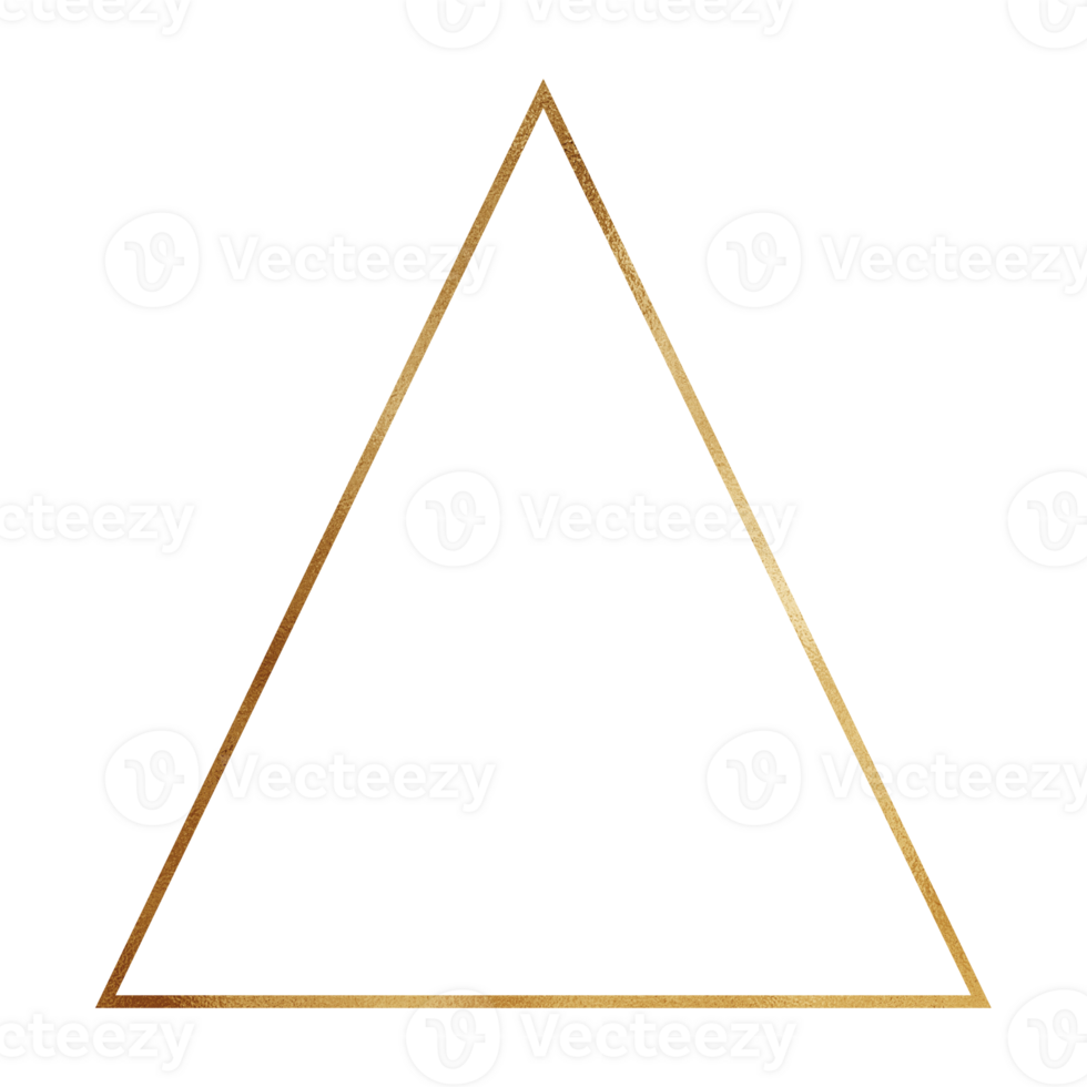 oro brillante triangolo schema png