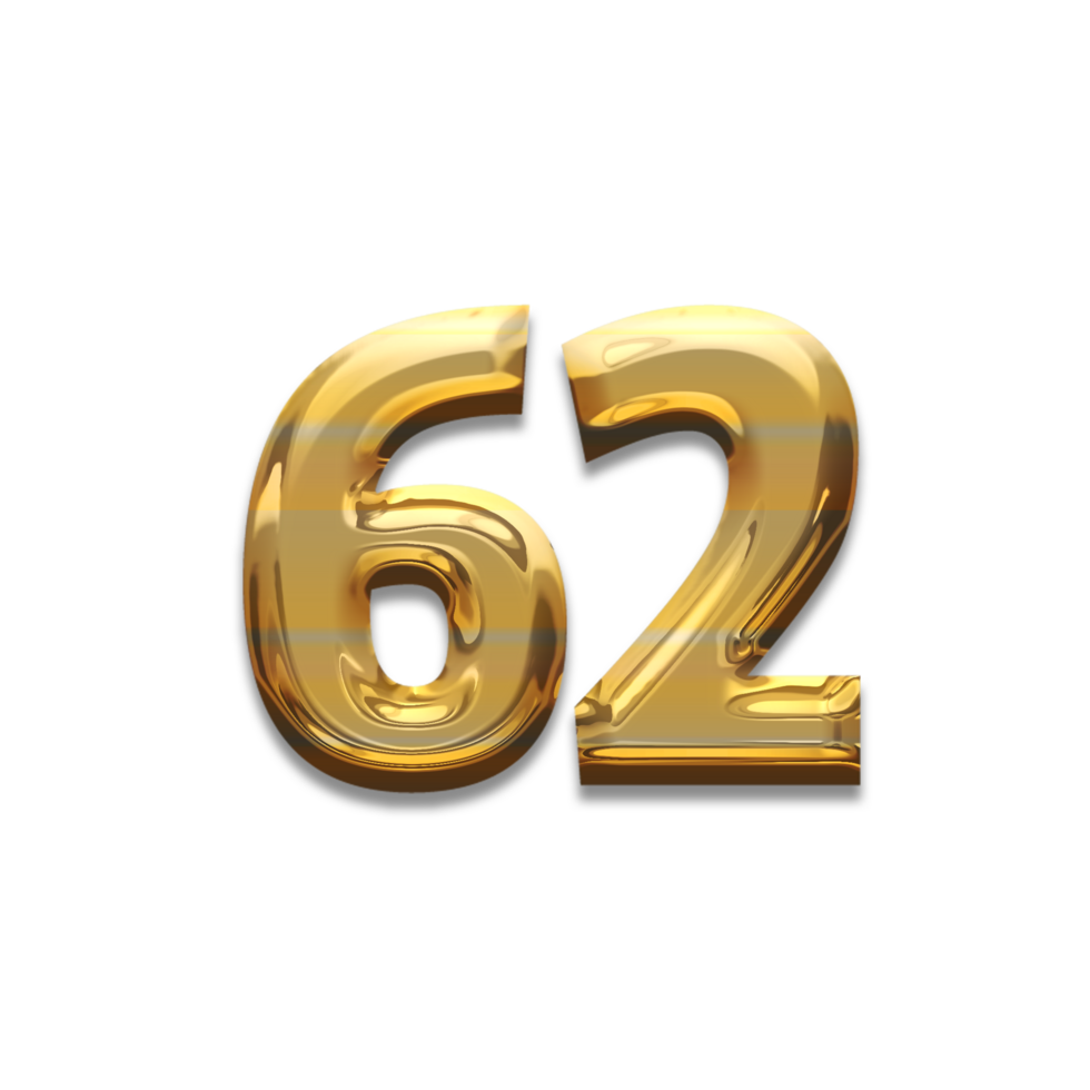 Number gold luxury, use birthday,age,anniversary png