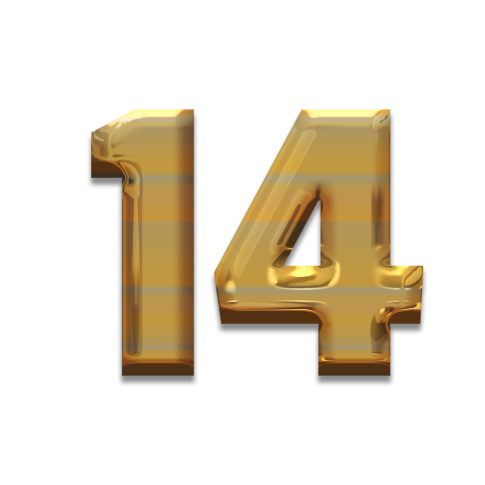 Number gold luxury, use birthday,age,anniversary png