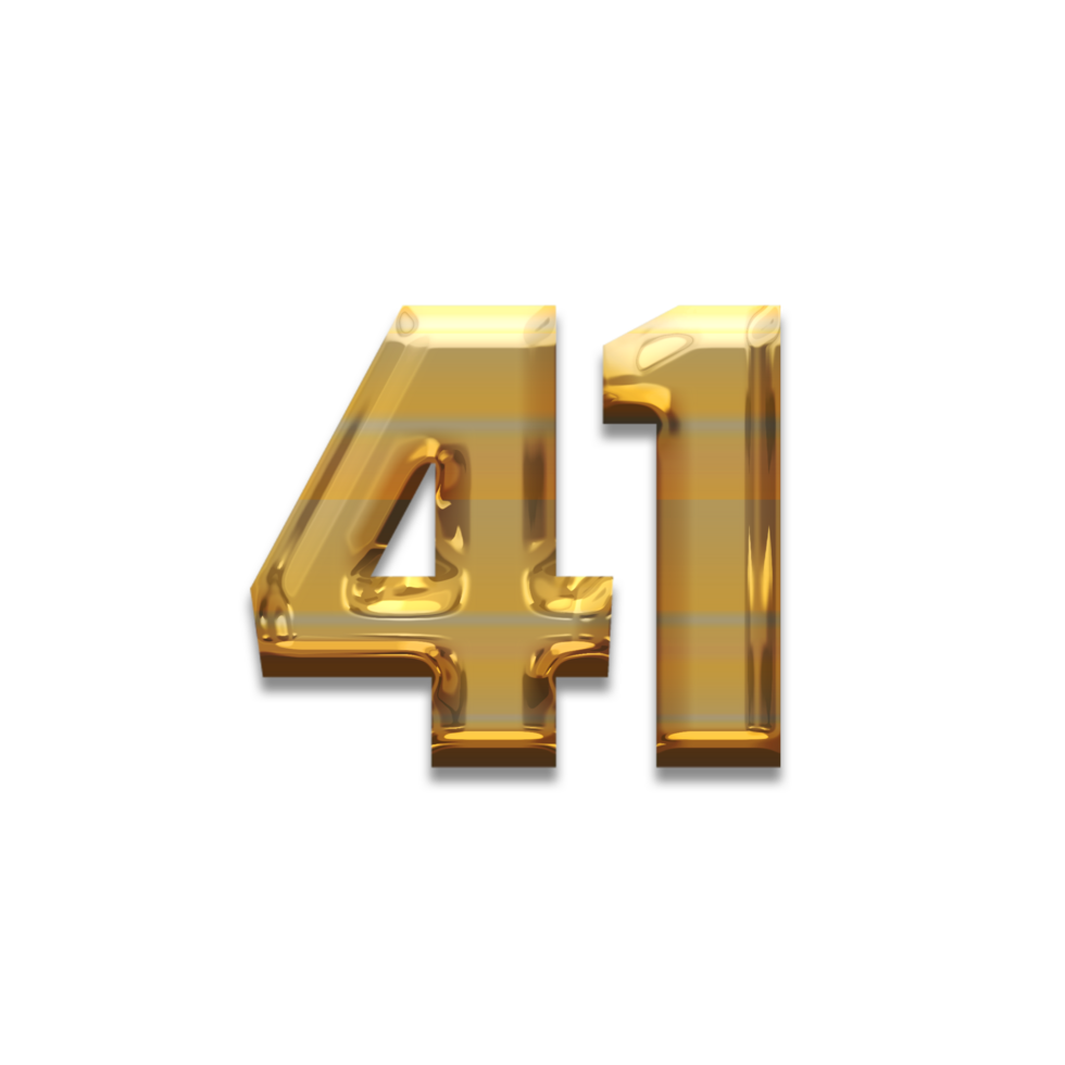 Number gold luxury, use birthday,age,anniversary png