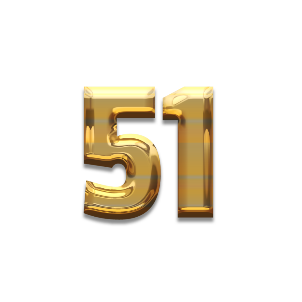 Number gold luxury, use birthday,age,anniversary png