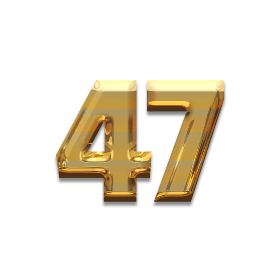 Number gold luxury, use birthday,age,anniversary png