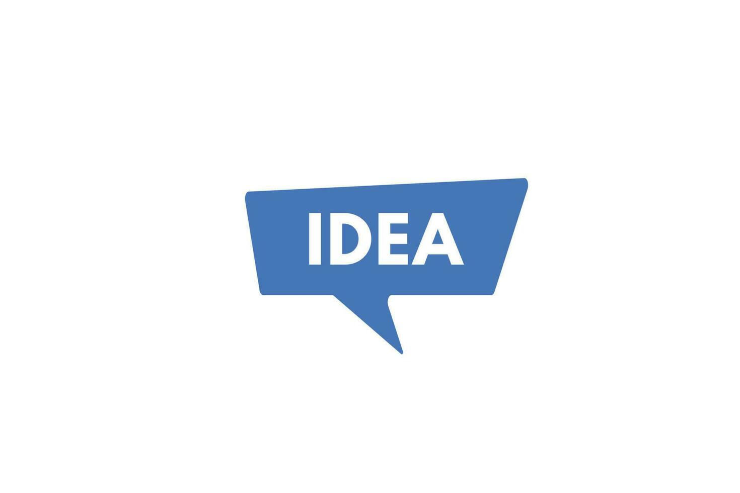 Idea text Button. Idea Sign Icon Label Sticker Web Buttons vector