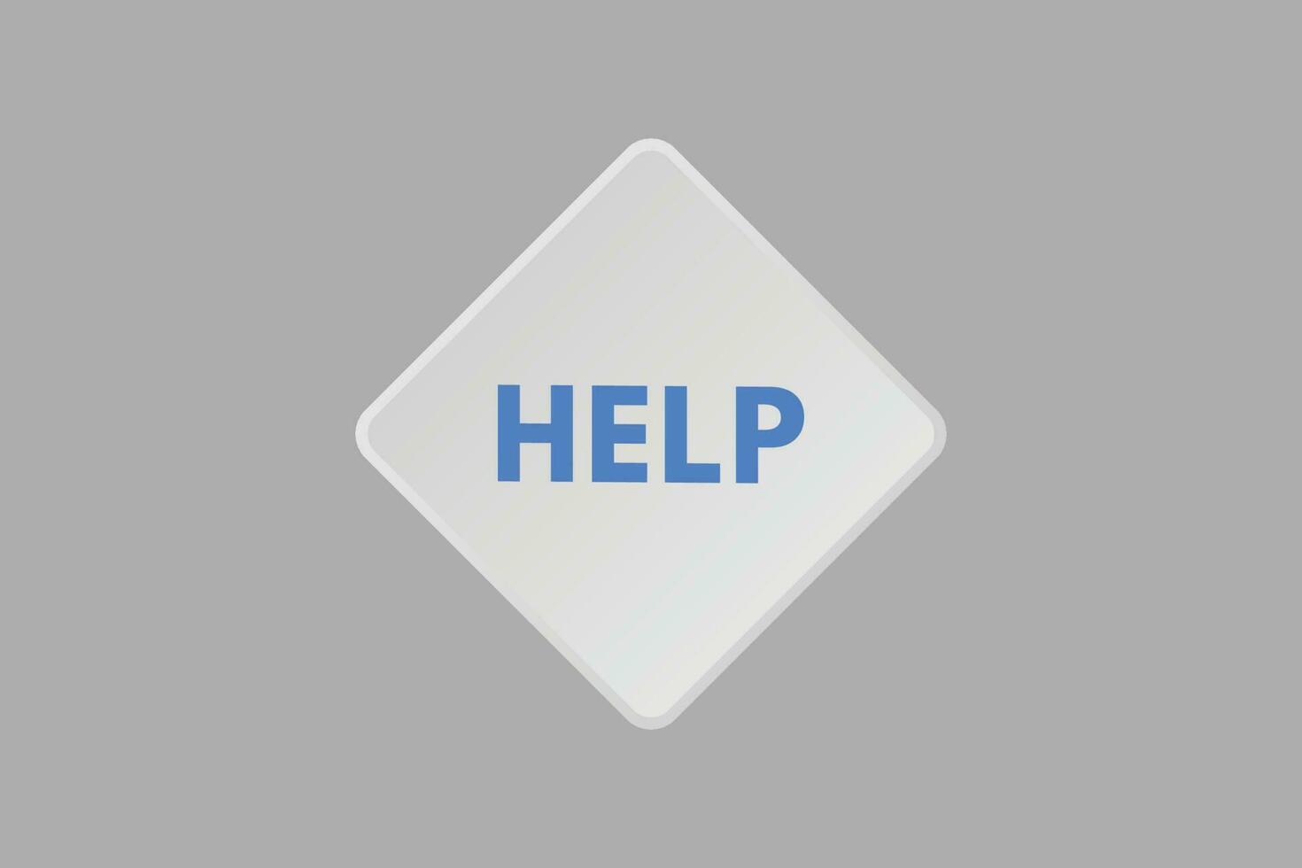 Help text Button. Help Sign Icon Label Sticker Web Buttons vector