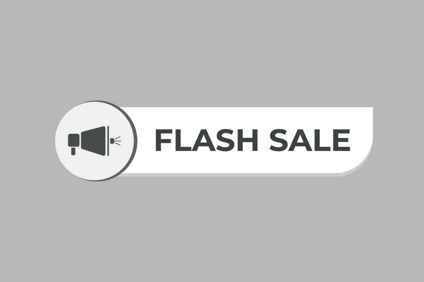 Flash sale Button. Speech Bubble, Banner Label Flash sale vector