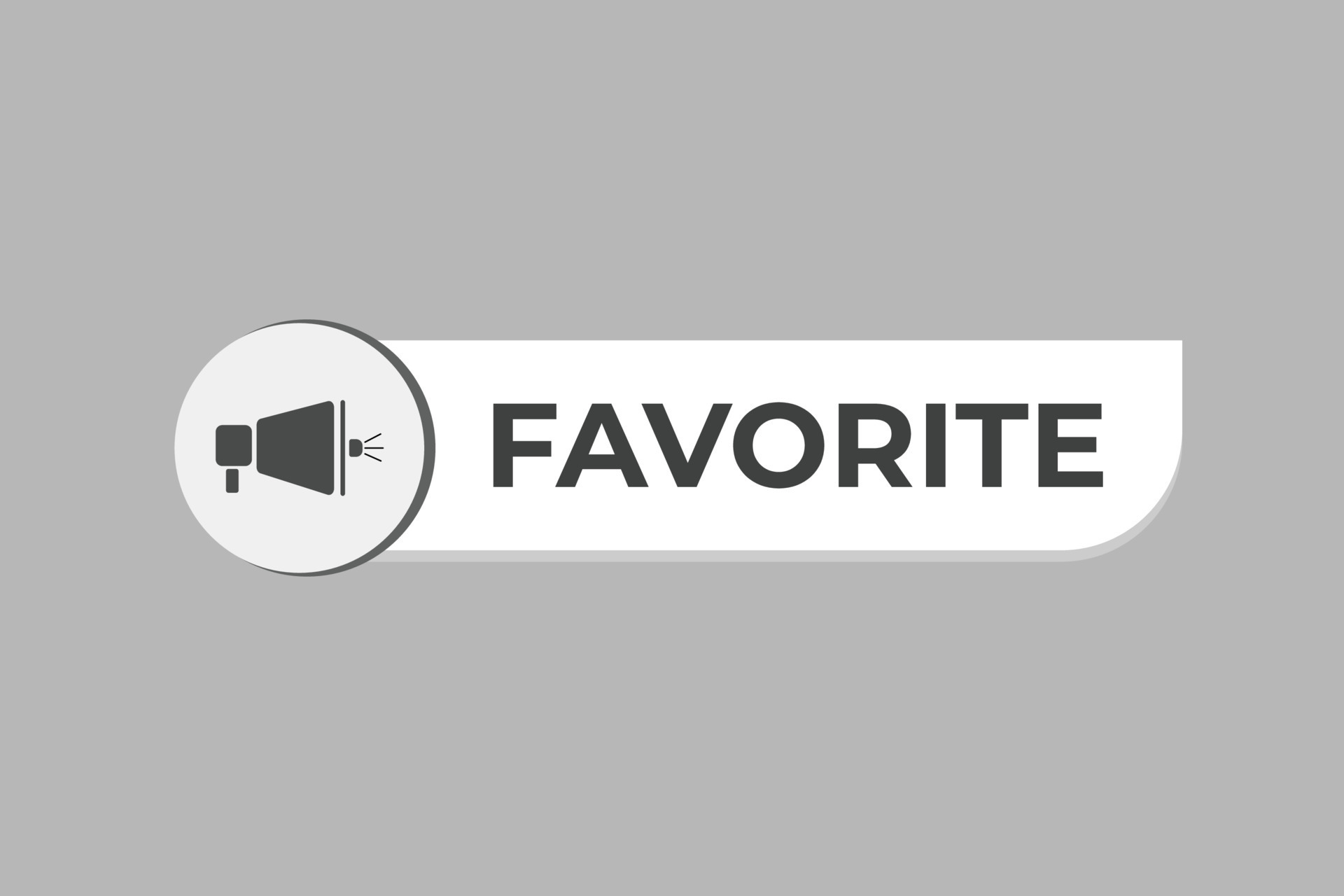 Favorite Button. Speech Bubble, Banner Label Favorite 23250868 Vector