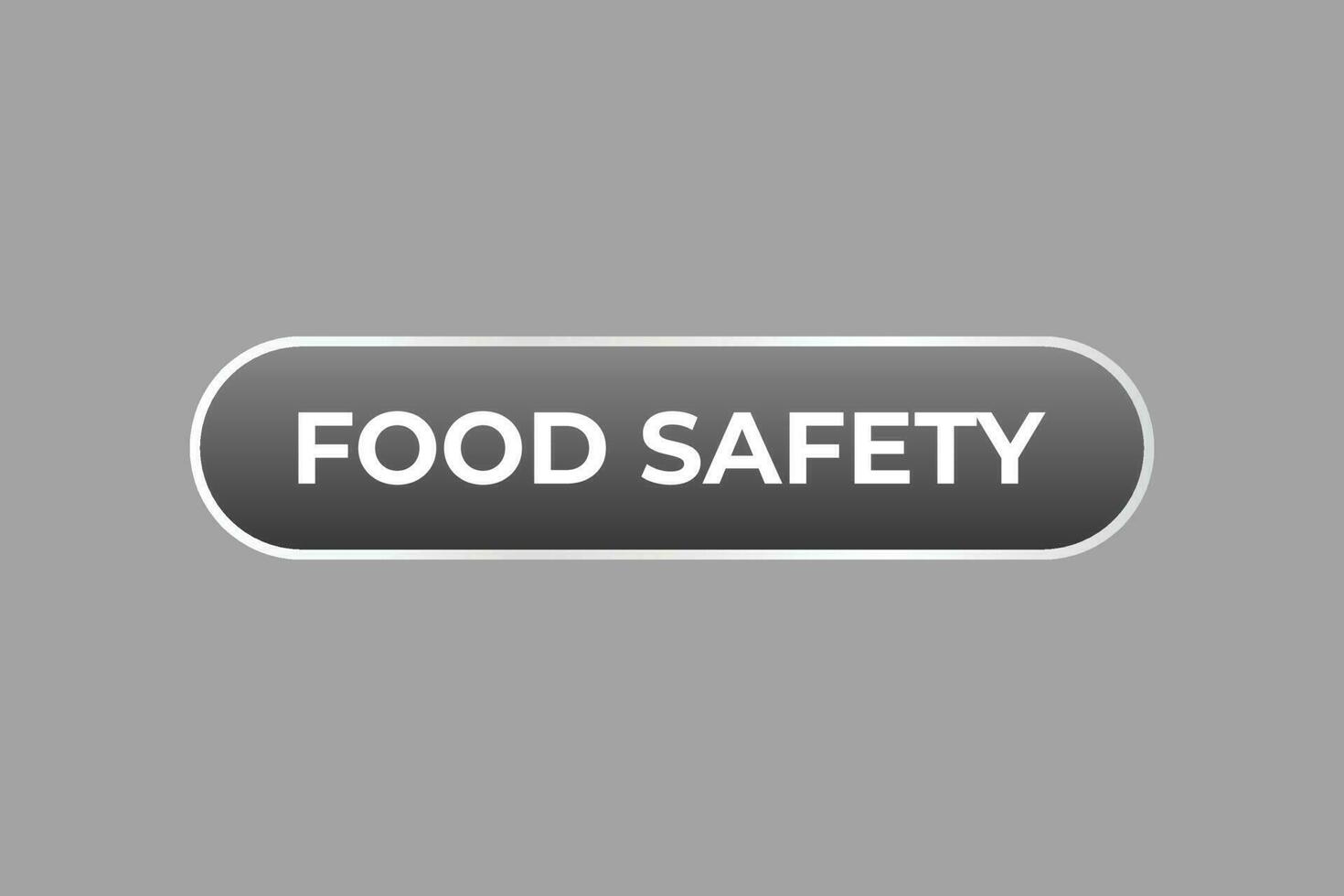 Food Safety Button. Speech Bubble, Banner Label Food Safety vector