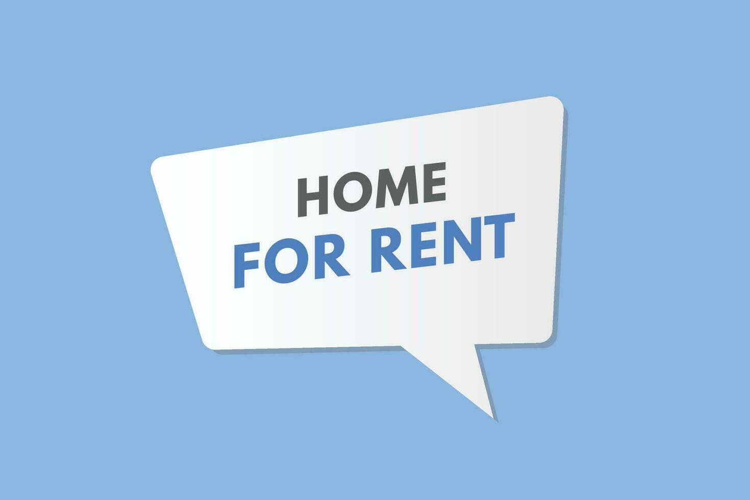 Home For rent text Button. Home For rent Sign Icon Label Sticker Web Buttons vector