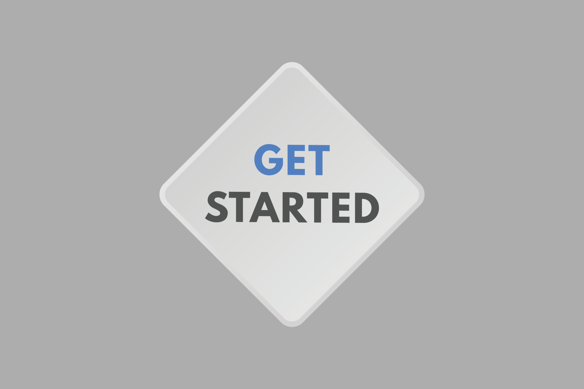 Get Started text Button. Get Started Sign Icon Label Sticker Web