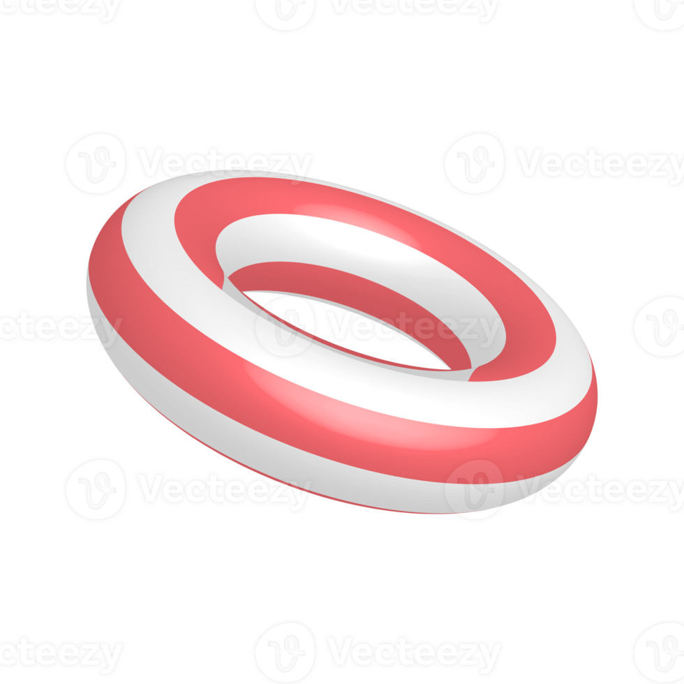 Colorful summer swim rings png