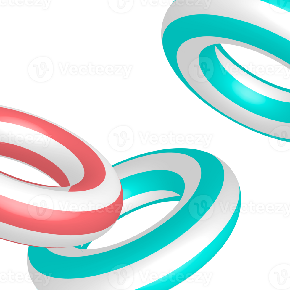 Colorful summer swim rings png