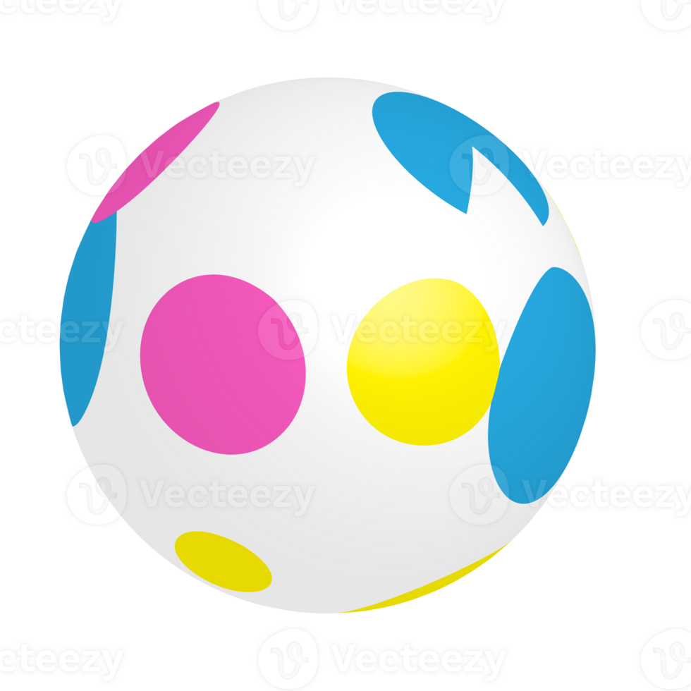 Free Colorful beach plastic ball on transparent background 23251211 PNG
