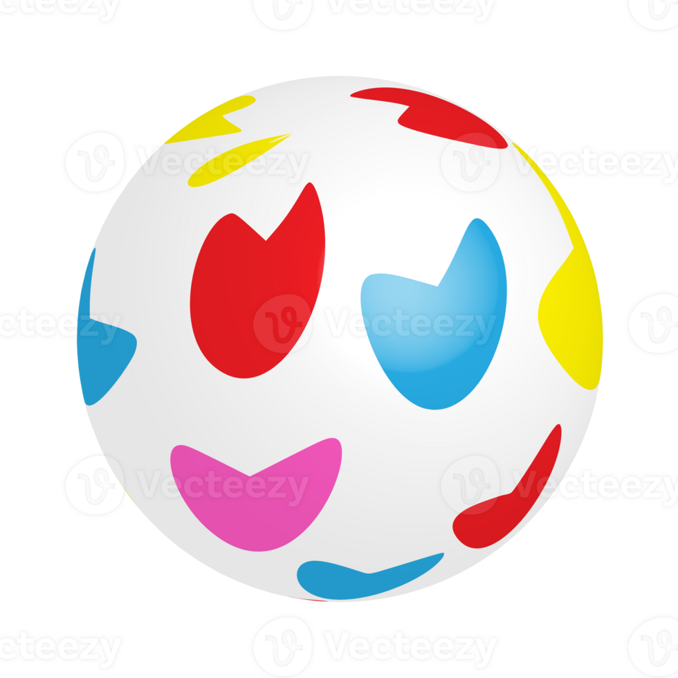 Free Colorful beach plastic ball on transparent background 23251215 PNG