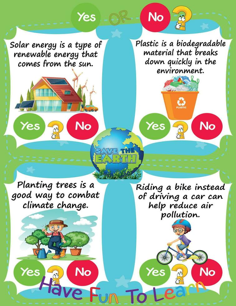Worksheet for Logic Kids Task and Answer Questions Earth Day Save