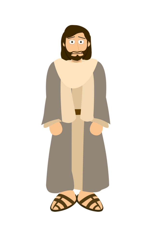 dibujos animados Biblia personaje - Jesús de Nazaret png