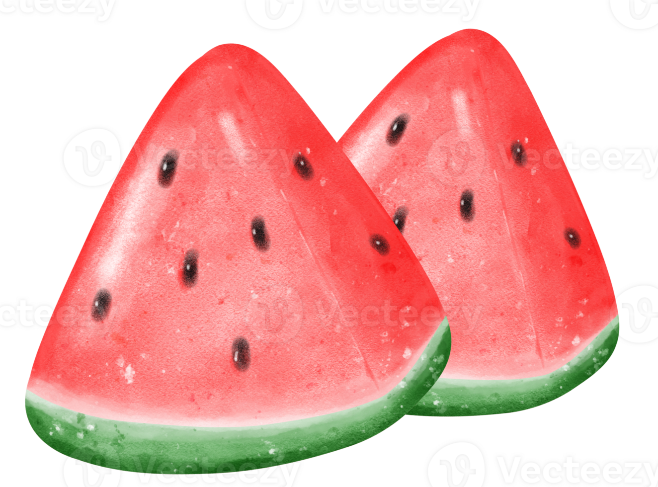 cute fresh watermelon fruit watercolor png