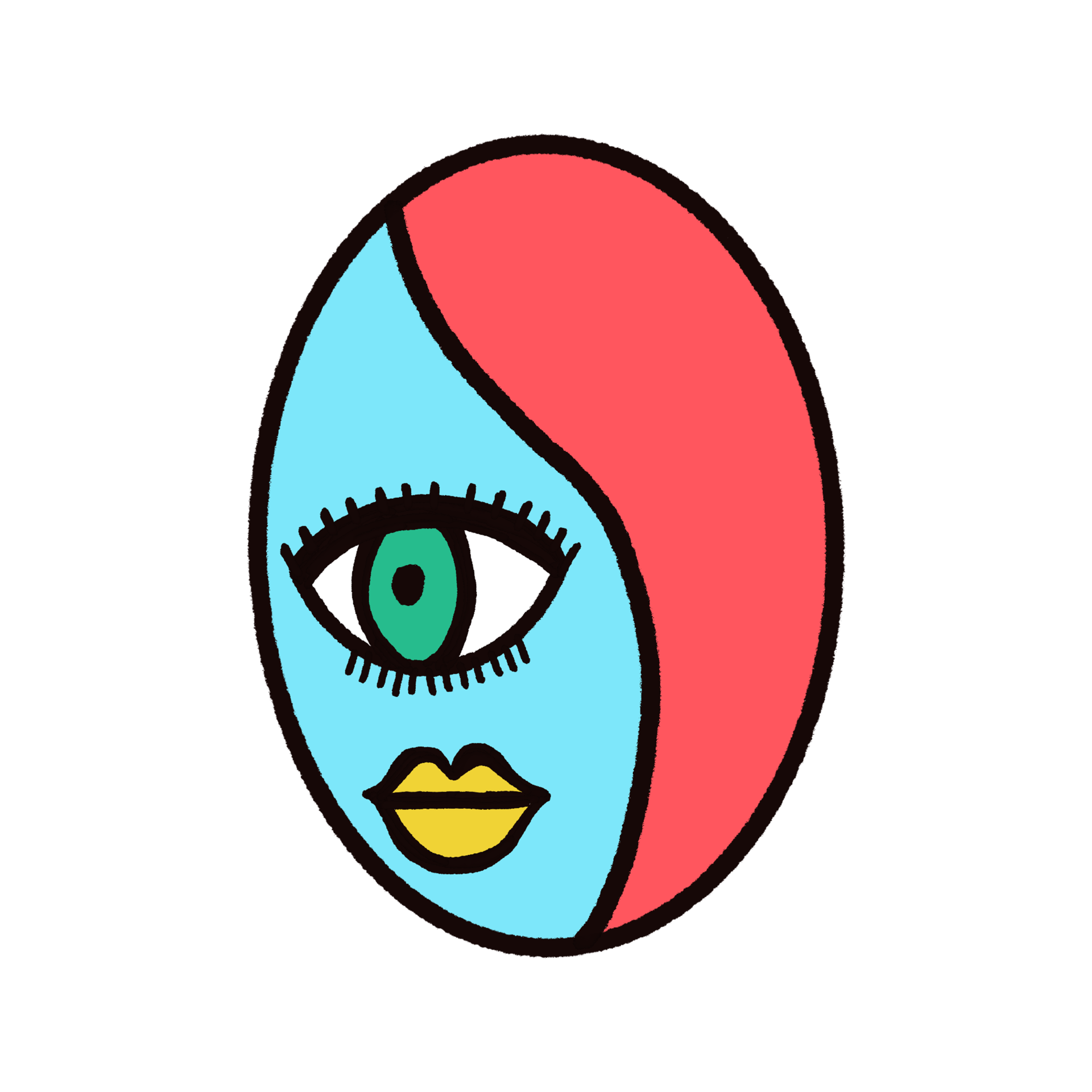 Grated funny avatar girl head with hairstyle Vector Image #45 Grated funny avatar girl head with hairstyle Vector Image