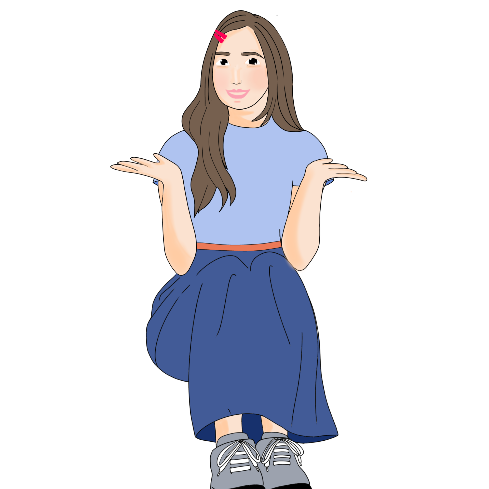 Beautiful long hair Woman or girl 23252152 PNG