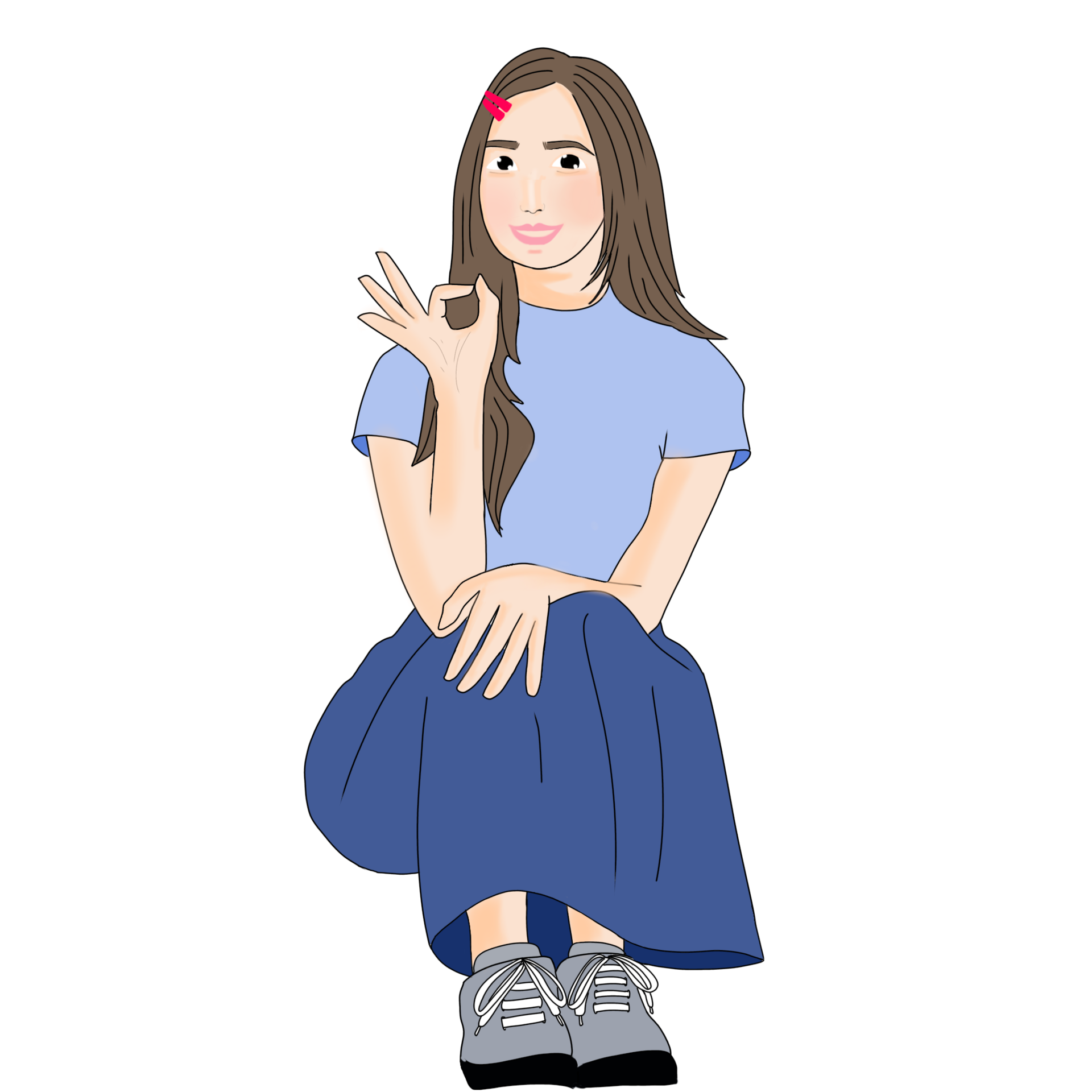 Beautiful long hair Woman or girl 23252154 PNG