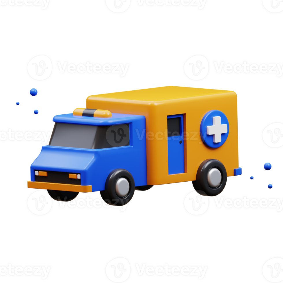 ambulance 3D Illustration png