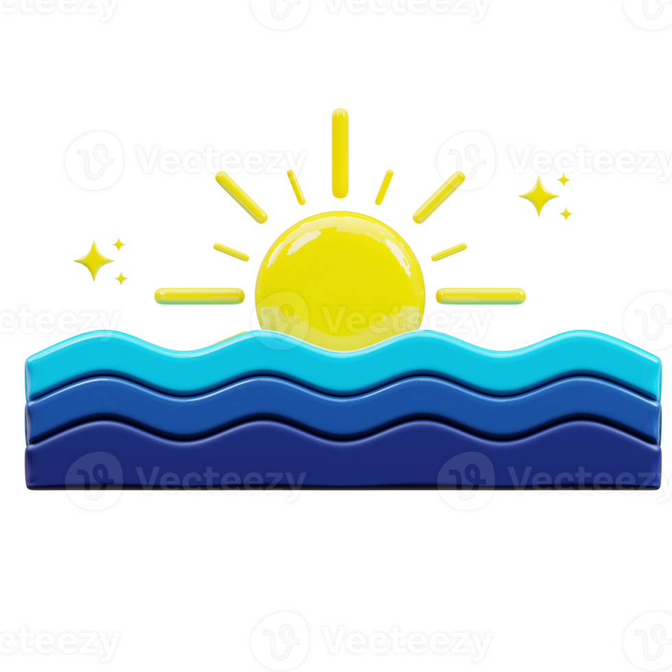 Sonnenaufgang 3d Illustration png