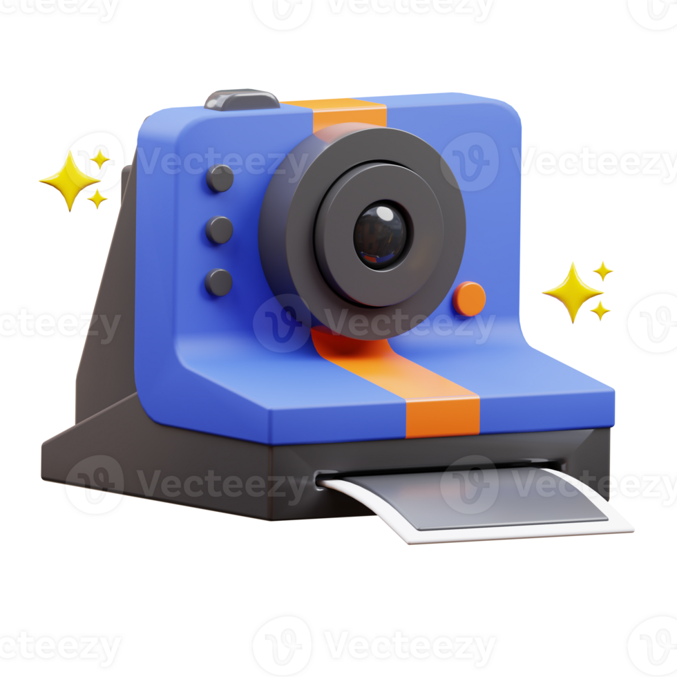 Polaroid Camera 3D Illustration png