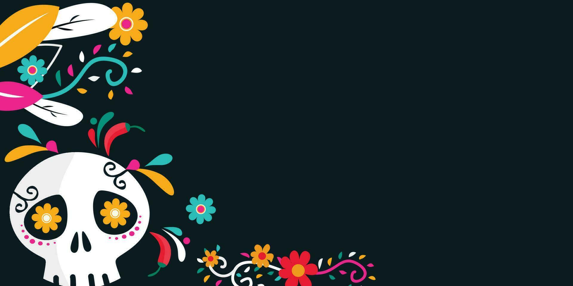 Cinco de Mayo with copy space for text. Cinco de Mayo Banner with Maracas and Sombrero. vector