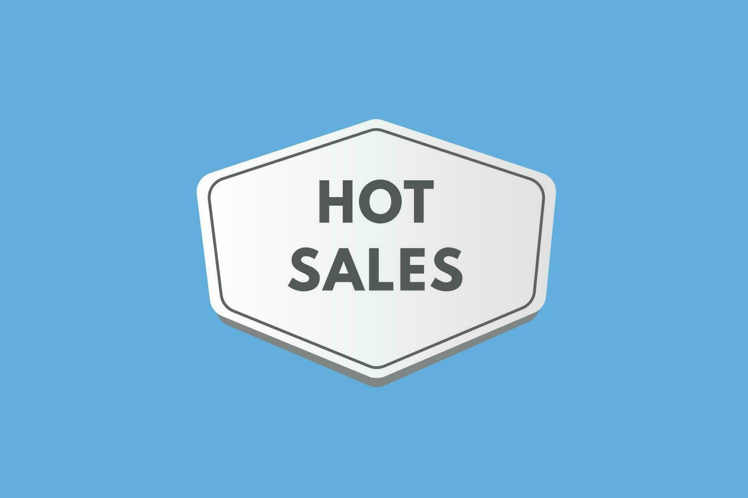 Hot Sales text Button. Hot Sales Sign Icon Label Sticker Web Buttons vector