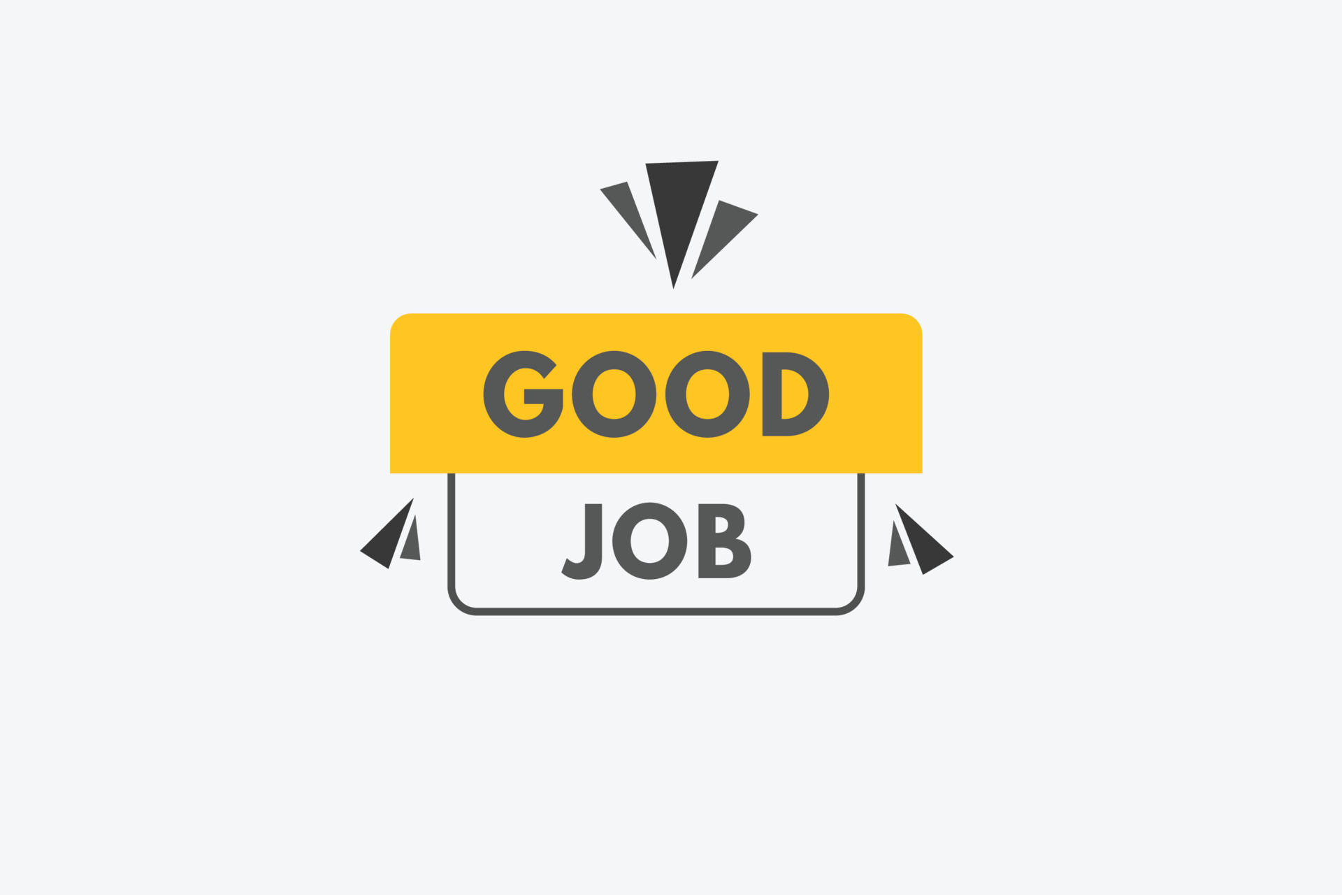 Good Job text Button. Good Job Sign Icon Label Sticker Web Buttons 23252387  Vector Art at Vecteezy