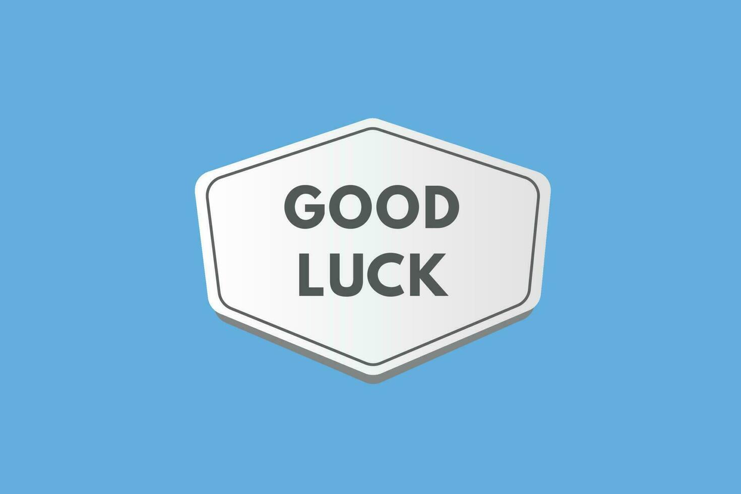 Good Luck text Button. Good Luck Sign Icon Label Sticker Web Buttons vector