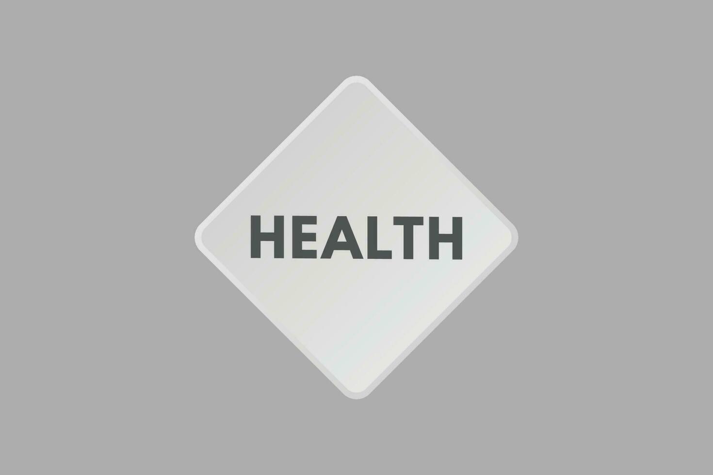 health text Button. health Sign Icon Label Sticker Web Buttons vector
