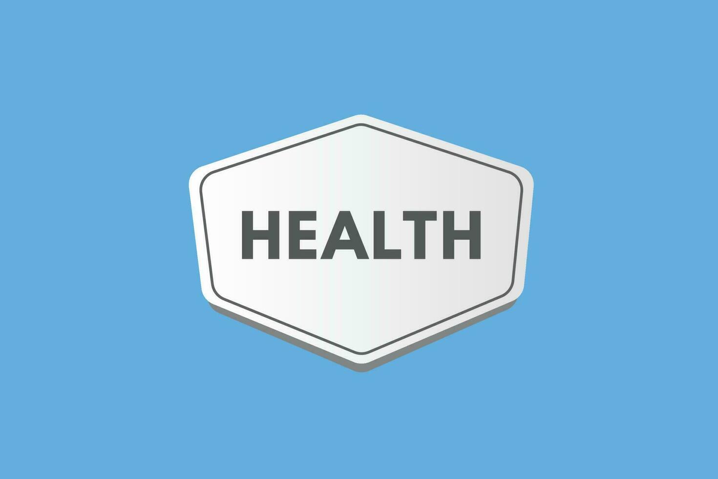 health text Button. health Sign Icon Label Sticker Web Buttons vector