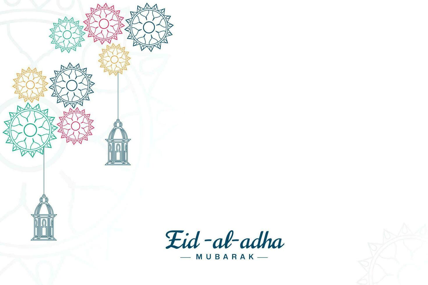 Vector flat eid al adha bakrid festival nice social media template
