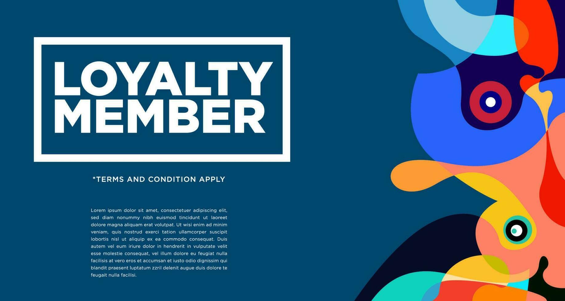 Colorful abstract geometric and fluid banner template for marketing promotion material. Giveaway  cash back  gift card  and member card bonus design template. vector