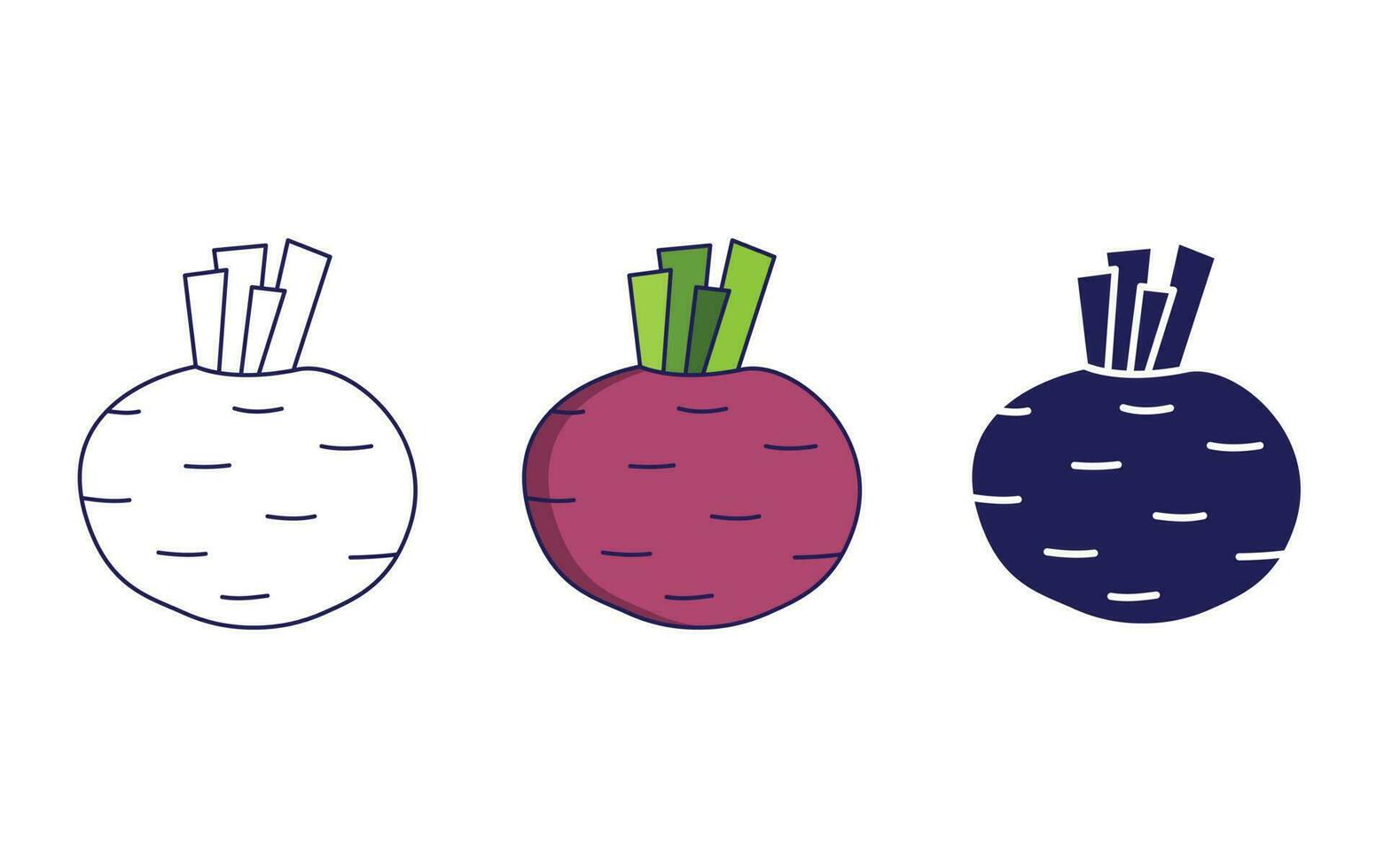 Beetroot vector icon