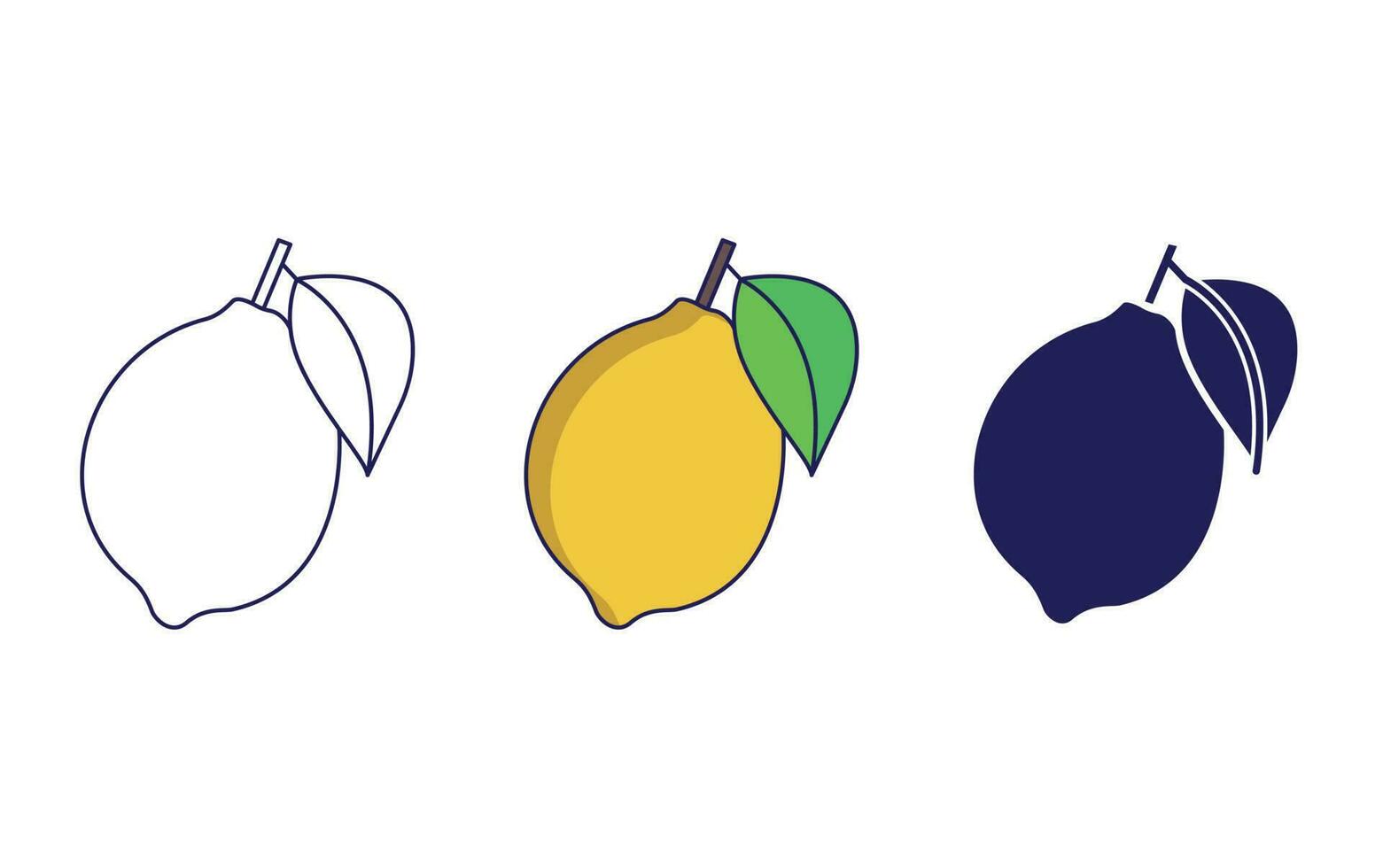 Lemon vector icon