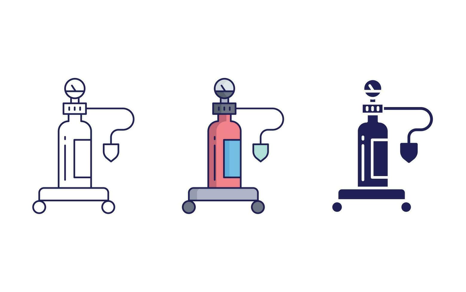Oxygen vector icon