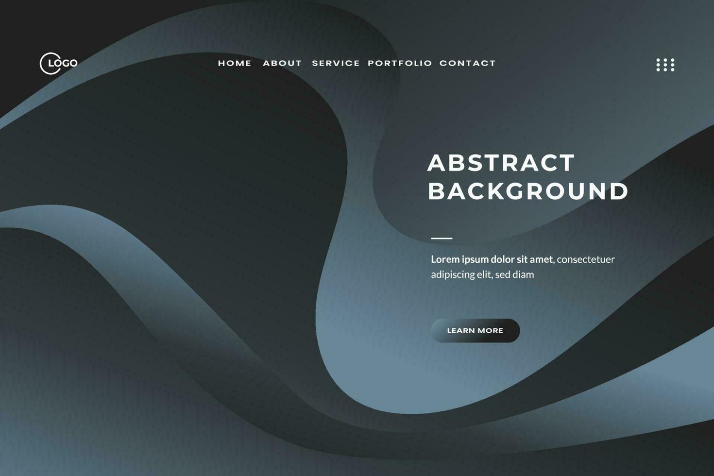 3D Background Modern Wave curve abstract presentation, adorned with abstract decoration, halftone gradients, and 3D vector illustration, is an ideal choice for a landing page website.