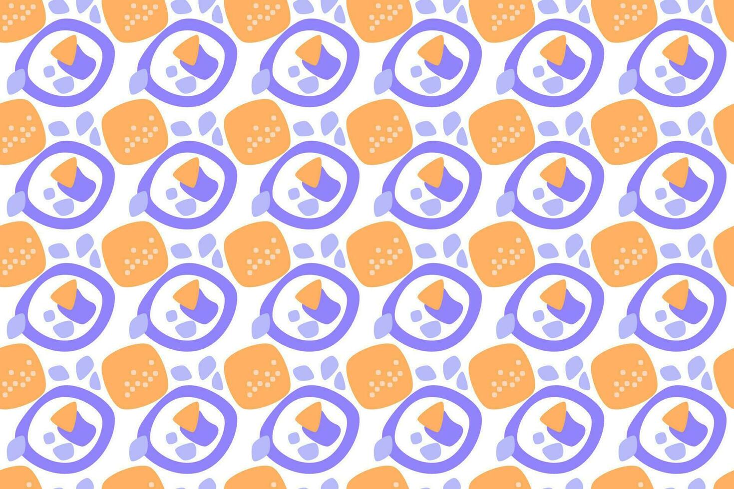 Abstract geometric minimal shape seamless pattern minimal shapes in pastel colors, accented with waves, circles, and a doodled texture background. perfect for prints, covers, boho decorations vector