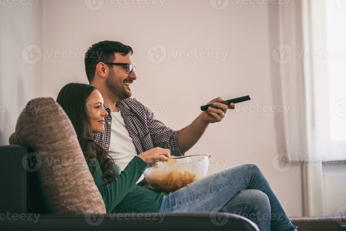 un Pareja gasto hora juntos foto